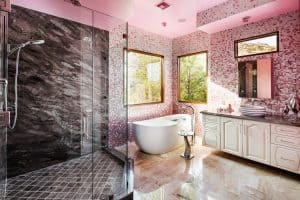 New York Unique Pink Luxury Bathroom